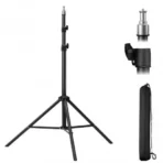 K&F Concept Light Stand for Photography, 7.5ft/2.3M Portable Extendable Photo Video Tripod Stand, Lighting Tripod with 1/4″ Screw for Lighting/Strobe Light/Webcams/Cameras/Softbox, with Storage Bag (KF34.042)