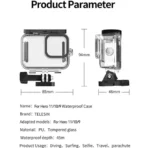 TELESIN Underwater Housing & Lens Filter Kit for GoPro (Purple, Red & Magenta) GP-WTP-904 - Image 2