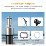 K&F Concept Light Stand for Photography, 7.5ft/2.3M Portable Extendable Photo Video Tripod Stand, Lighting Tripod with 1/4″ Screw for Lighting/Strobe Light/Webcams/Cameras/Softbox, with Storage Bag (KF34.042) - Image 2