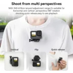 TELESIN Magnetic Action Camera Neck Mount with Nano Sticker Kit TE-MMK-001 - Image 3
