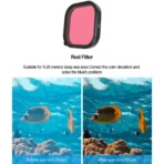 TELESIN Underwater Housing & Lens Filter Kit for GoPro (Purple, Red & Magenta) GP-WTP-904 - Image 5