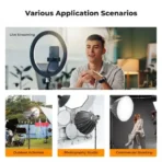 K&F Concept Light Stand for Photography, 7.5ft/2.3M Portable Extendable Photo Video Tripod Stand, Lighting Tripod with 1/4″ Screw for Lighting/Strobe Light/Webcams/Cameras/Softbox, with Storage Bag (KF34.042) - Image 5