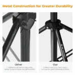 K&F Concept Light Stand for Photography, 7.5ft/2.3M Portable Extendable Photo Video Tripod Stand, Lighting Tripod with 1/4″ Screw for Lighting/Strobe Light/Webcams/Cameras/Softbox, with Storage Bag (KF34.042) - Image 8