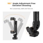 K&F Concept Cell Phone Holder Clamp With Two Cold Shoe Mount 360° Adjustment (KF31.084) - Image 3