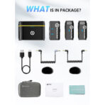 Hollyland LARK M1 DUO 2-Person Wireless Microphone System (2.4 GHz, Black) - Image 7