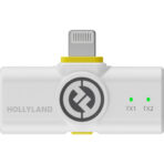 Hollyland LARK M2 DUO 2-Person Wireless Microphone System with Lightning Connector (2.4 GHz, Ivory White) - Image 5