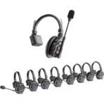 Synco X-Talk X9 Wireless Intercom System with 9 Single-Ear Headsets (2.4 GHz) - Image 2