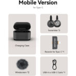 Hollyland LARK M2S DUO 2-Person Wireless Microphone System with USB-C Connector for Mobile Devices (2.4 GHz, Space Gray) - Image 3