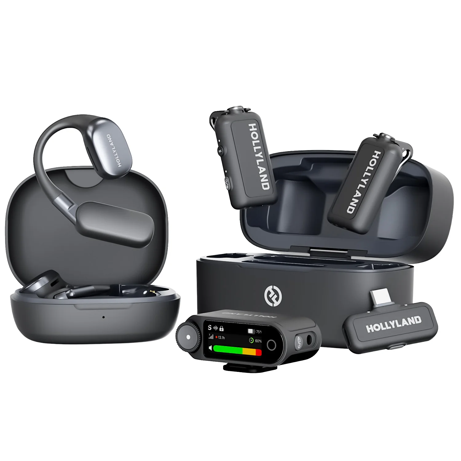 ProductImage Hollyland Lark Max 2 Ultimate Combo, 32‑bit Float Wireless Microphone System - Image 1