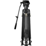 Tilta Cine Fluid Head With 2-Stage One-Touch Carbon Fiber Tripod System (26.5 lb, Space Gray) TT-CT12-75 - Image 2