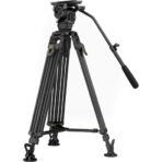 Tilta Cine Fluid Head With 2-Stage One-Touch Carbon Fiber Tripod System (26.5 lb, Space Gray) TT-CT12-75 - Image 3