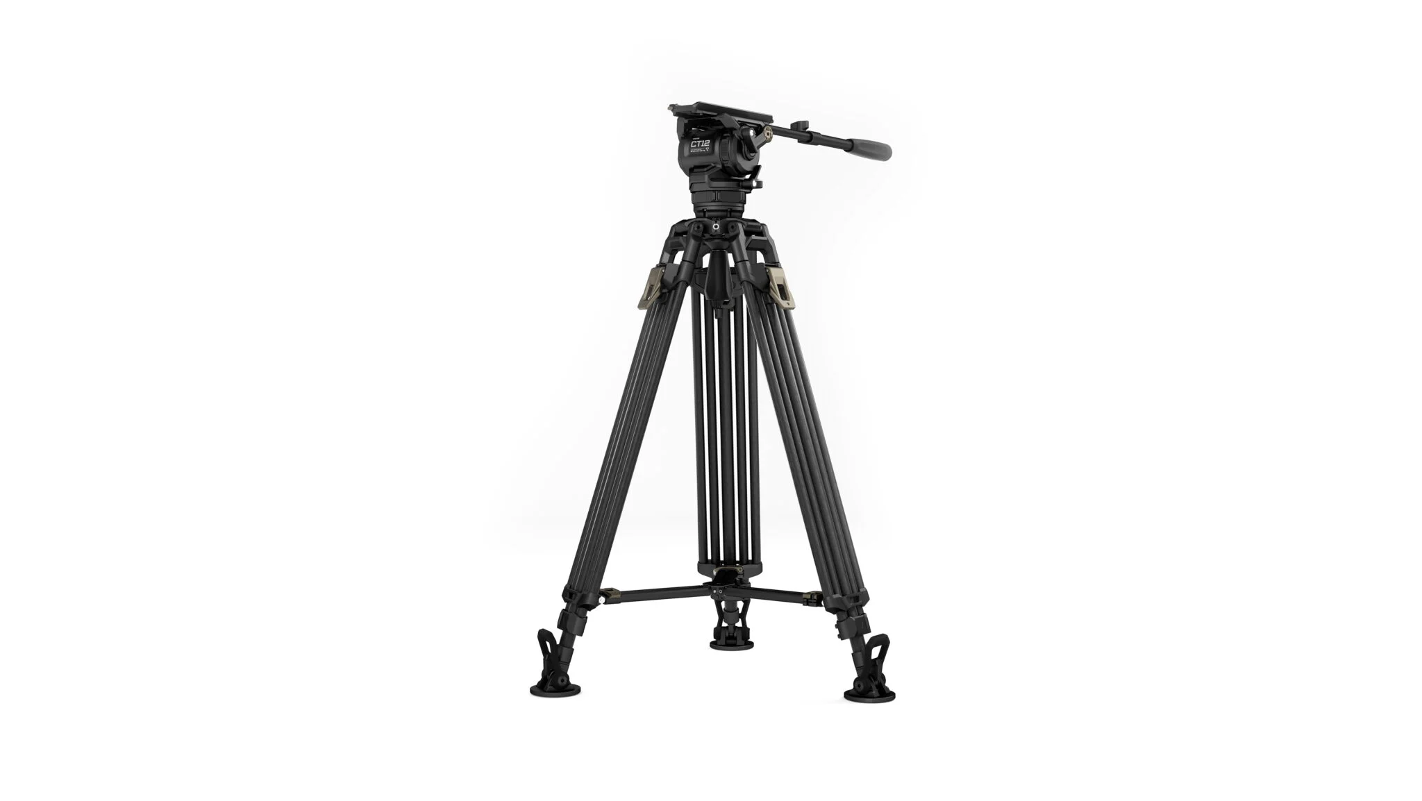 TT-CT12-75-SG-2-2048x1154 Tilta Cine Fluid Head With 2-Stage One-Touch Carbon Fiber Tripod System (26.5 lb, Space Gray) TT-CT12-75 - Image 1