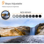 K&F Concept Blue Multi-Coated Variable ND Filter 77mm, 1- to 8.6-Stop (KF01.1405) - Image 3