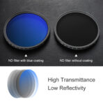 K&F Concept Blue Multi-Coated Variable ND Filter 77mm, 1- to 8.6-Stop (KF01.1405) - Image 5