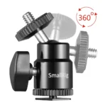 SmallRig Camera Hot Shoe Mount with 1/4″-20 Screw Ball Head (2-Pack) 2059 - Image 3