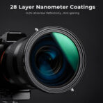 K&F Concept Nano-X Series Variable ND & CPL 2-in-1 Filter 82mm, 1 to 5-Stop (KF01.1088V1) - Image 6