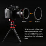 K&F Concept Nano-X Series Variable ND & CPL 2-in-1 Filter 82mm, 1 to 5-Stop (KF01.1088V1) - Image 8