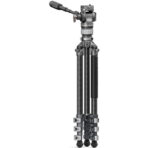 Tilta Travel Video Fluid Head with 3-Stage Carbon Fiber Tripod Legs (Forest Green) TT-VT05-FB-FG - Image 4