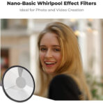 K&F Concept NanoB Series Swirl Special Effect Filter 82mm (KF01.2714) - Image 2