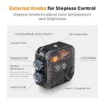 K&F RGB Video Light 2500-9900K CRI96+ 2000mAh Black (KF34.036) - Image 3