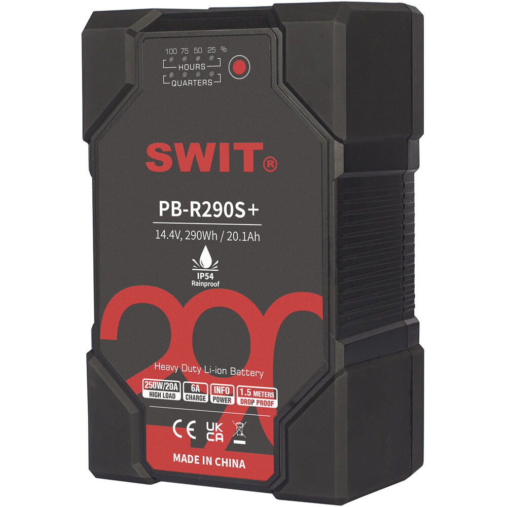 1668522650_IMG_1873758 SWIT PB-R290S+ 290Wh Heavy-Duty IP54 Battery Pack (V-Mount) - Image 1