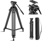 Sirui AVT-12 Quick Release Carbon Fiber Video Tripod – Heavy Duty 73″ Fluid Head for DSLR & Camcorders - Image 2