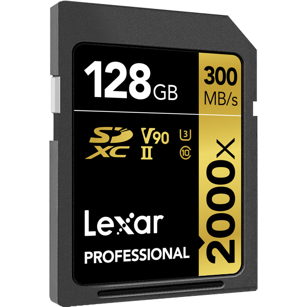 Lexar 128GB high-speed SDXC memory card