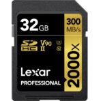 Lexar 32GB Professional 2000x UHS-II SDHC memory card