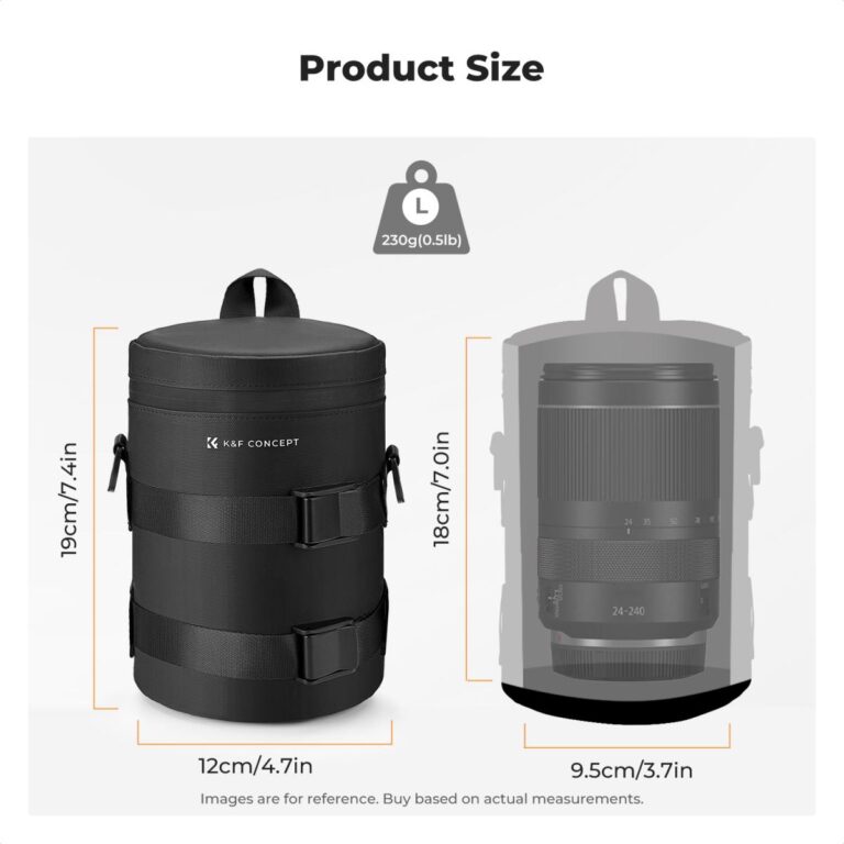 K&F Concept shockproof lens pouch XL size