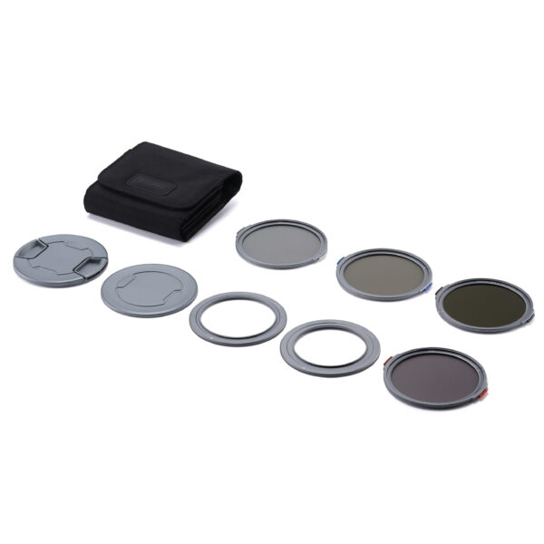 Tilta Illusion Ultimate Kit contents – CPL, Black Mist CPL, ND5 CPL, VND Adapter, 77mm 82mm Rings