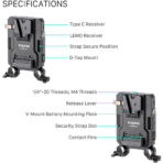 Tilta Mini PD V-Mount Battery Plate
