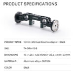 Tilta 15mm LWS Dual-Rosette Adapter