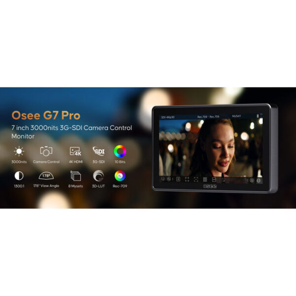 OSEE G7 Pro 7 Inch Touchscreen HDMI SDI Field Monitor