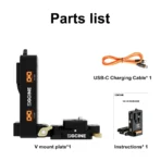 ZGCINE Rotatable L-Shaped Quick Release V-Mount Battery QR Plate Foldable (VM-VP4) - Image 8