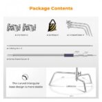 K&F Concept 3.3m 100% Stainless Steel Heavy Duty C Stand with Boom Arm, Stand with 126cm Holding Arm, 2 Sandbags for Studio Monolight, Softbox, Reflector (KF34.037) - Image 4