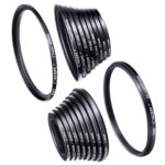 K&F Concept 18-Piece Lens Filter Adapter Kit – 9 Step-Up & 9 Step-Down Metal Rings (SKU0629)