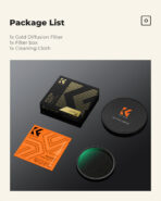 K&F Concept Nano-Xcel Gold Mist Filter