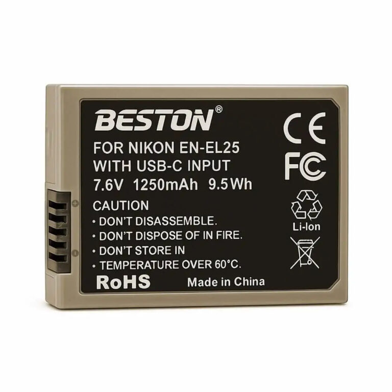 Beston EN-EL25C Battery for Nikon Cameras [USB C/Rechargeable]