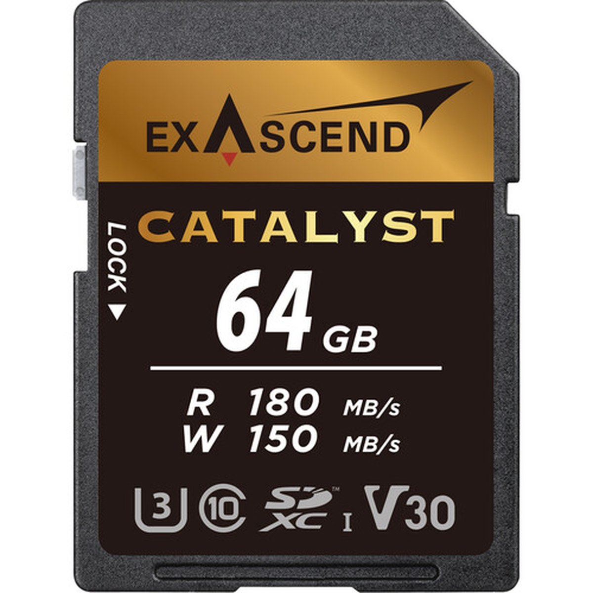 exascend-64gb-catalyst-uhs-i-sdxc-memory-card-64gb-180s-v30-1 Exascend 64GB Catalyst UHS-I SDXC Memory Card 64GB/180S/V30 - Image 1