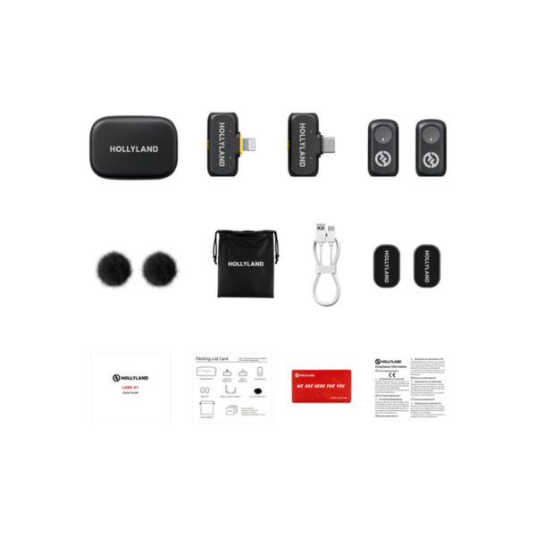Hollyland LARK A1 Combo 2-Person Wireless Microphone System