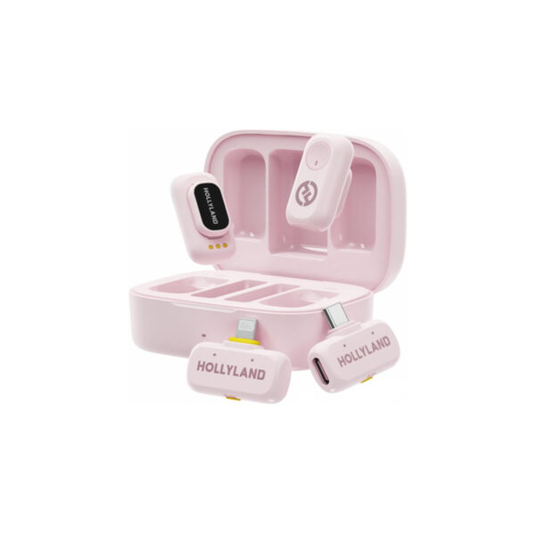 Hollyland LARK A1 Combo Wireless Microphone System (Cloud Pink)