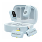 Hollyland LARK A1 Combo Wireless Microphone System (Sky Blue)