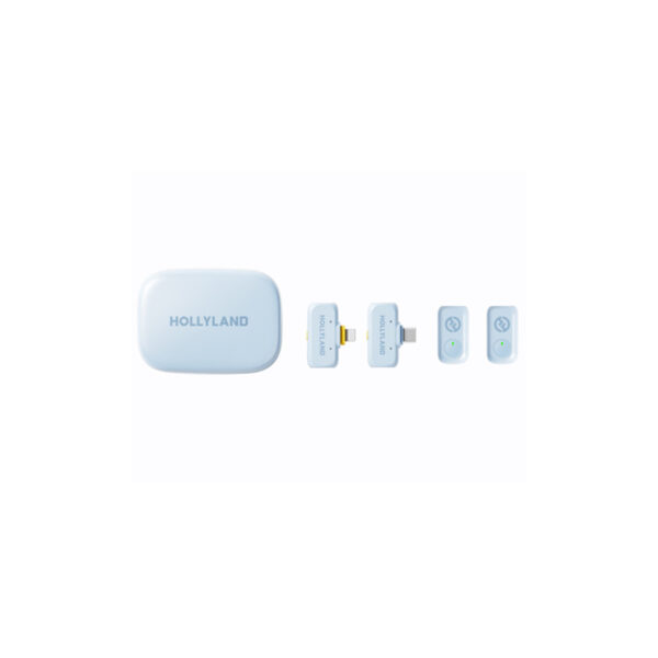 Hollyland LARK A1 Combo Wireless Microphone System (Sky Blue)