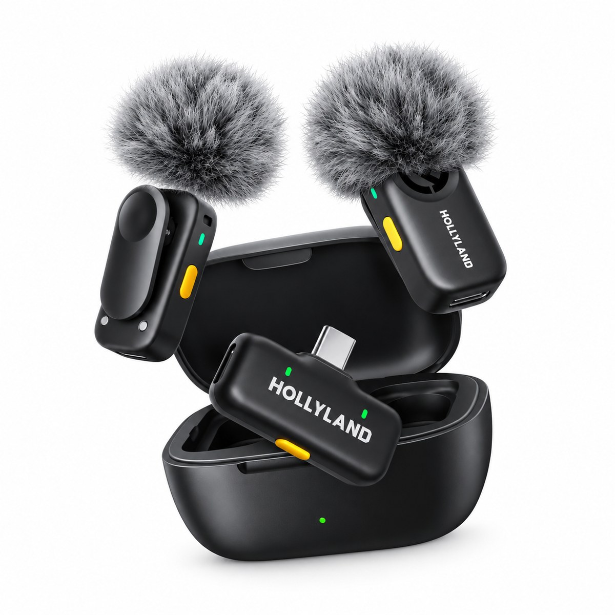 hollyland-lark-a2-wireless-microphone-system-duo-space-gray-1 Hollyland LARK A2 Wireless Microphone System (Duo Version - Space Gray) - Image 1