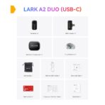 Hollyland LARK A2 Wireless Microphone System (Duo Version - Space Gray) - Image 2