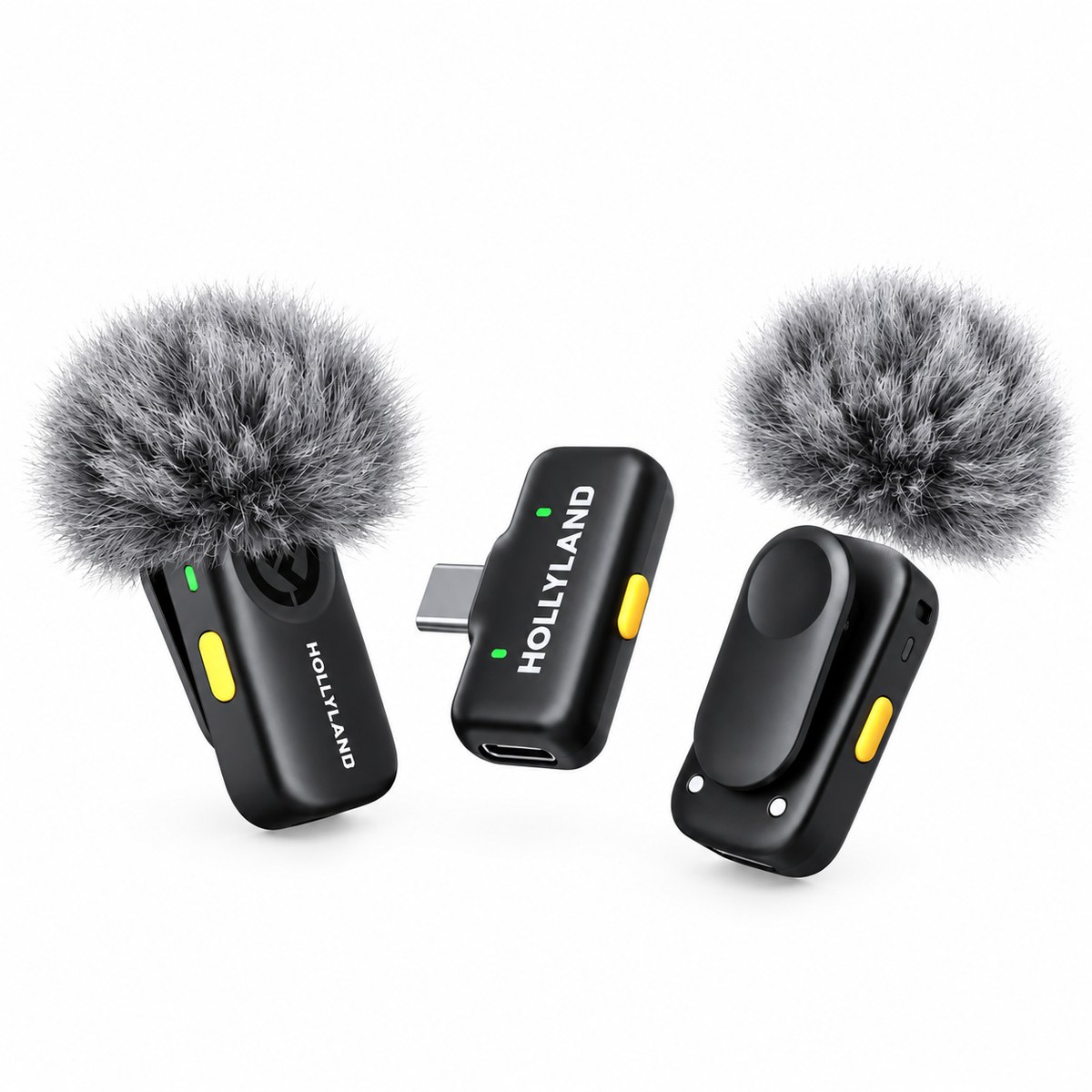 hollyland-lark-a2-wireless-microphone-system-mini-duo-space-1 Hollyland LARK A2 Wireless Microphone System (Mini Duo Version - Space Gray) - Image 1