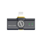 Hollyland LARK M2 DUO 2-Person Wireless Microphone System with Lightning Connector (2.4 GHz, Shine Charcoal) (For iPhone Only)