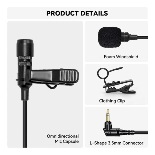 Hollyland Lark Max HL-OLM02 Omnidirectional Lavalier Microphone