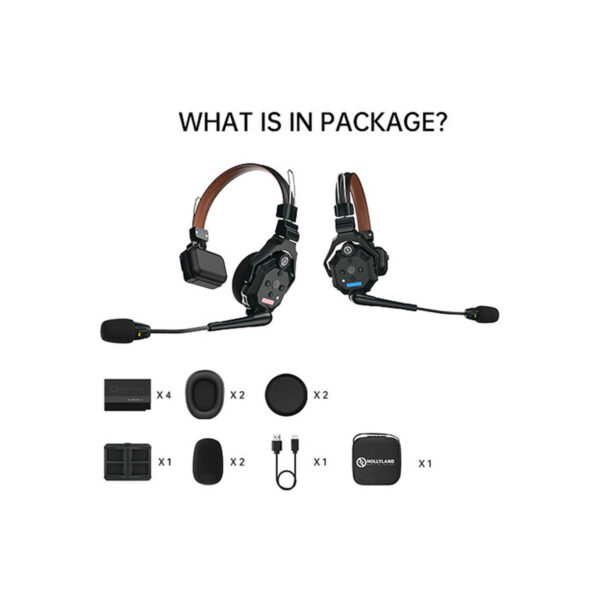 Hollyland Solidcom C1 Pro-2S Full-Duplex ENC Wireless Intercom System with 2 Headsets (1.9 GHz)