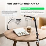 K&F Concept 22" Super Clamp with Dual ARRI Locating Pins (KF31.201S1)